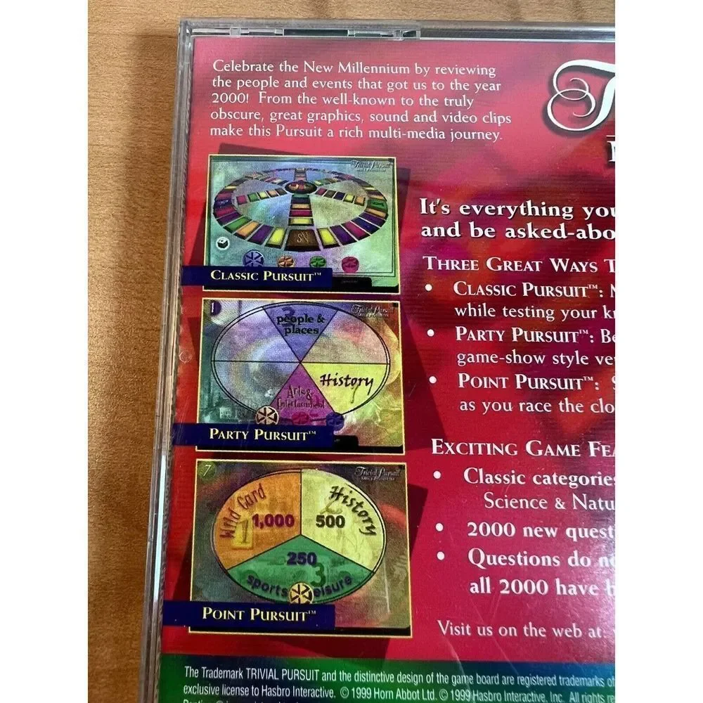 Trivial Pursuit Millennium Edition Hasbro Interactive WIN 95/98 CD ROM 1999